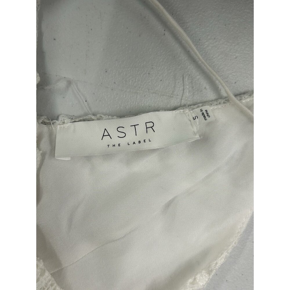 Astr The Label Anthropologie Dress Women S  White Mini Sleeveless Shift Lace Boh - Picture 6 of 13